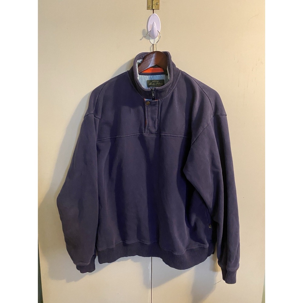 ORVIS 1/4 Snap Pullover Sweatshirt Jacket Mens L Signature Collection Shirt
